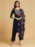 Navy Blue Cotton Pant Suit 194205