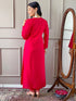 Rani Pink Viscose Chanderi Pant Suit 194257 Closure View