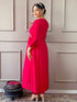 Rani Pink Viscose Chanderi Pant Suit 194258 Closure View
