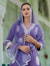 Lavender Silk Blend Pant Suit 194271 Back View