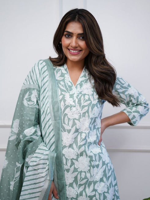 Multi Heavy Cotton Pant Suit 194275 Back View