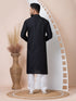 Black Kurta PS Viscose Churidar Closure View