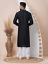 Black Kurta PS Viscose Churidar Closure View