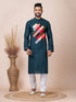Rama Green Kurta Cotton Churidar