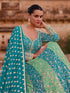 Multi Georgette Anarkali Dress 194323 Closure View