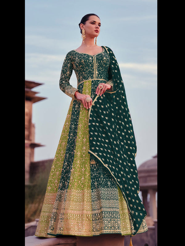 Multi Georgette Anarkali Dress 194324
