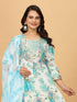 Multi Rayon Cotton Pant Suit 194331 Closure View