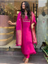 Rani Pink Heavy Viscose Roman Silk. Pant Suit 194374