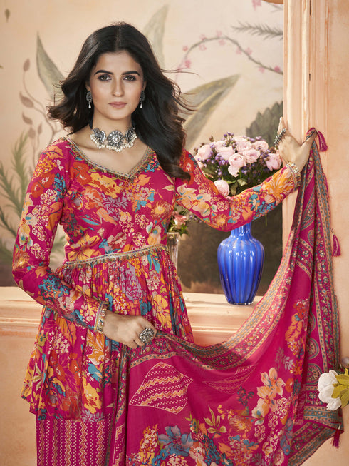 Rani Silk Palazzo Suit 194577 Closure View