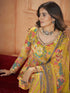 Yellow Silk Palazzo Suit 194578 Salwar Kameez