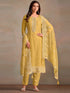 Yellow Organza Pant Suit 194743