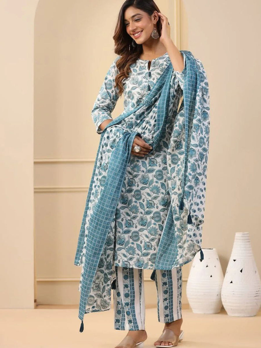 Multi Poly Rayon Designer Readymade Trendy Pant Suit With Embroidery Work main image 0