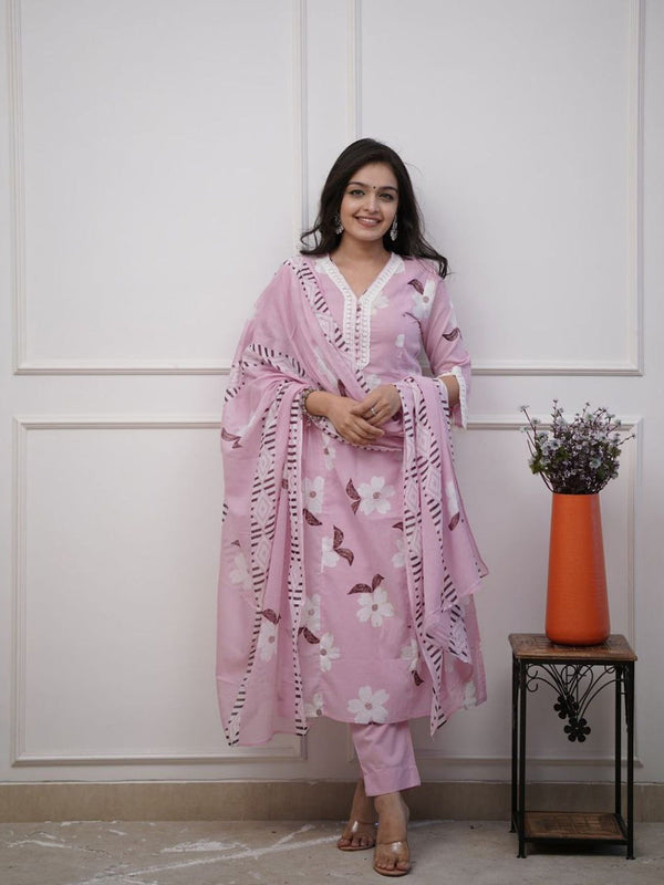 Multi Heavy Cotton Blend Pant Suit 194865