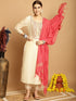 Cream Chanderi Palazzo Suit 195120