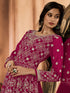 Rani Pink Heavy Georgette Anarkali Dress 195175 Closure View