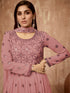 Pink Heavy Georgette Anarkali Dress 195180 Closure View