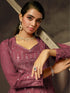 Onion Heavy Georgette Anarkali Dress 195188 Closure View