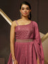 Onion Heavy Georgette Anarkali Dress 195195 Closure View