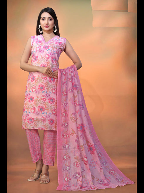 Multi Cambric Cotton Pant Suit 195354