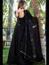 Black Georgette Anarkali Dress 195401 Back View