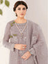 Grey Heavy Organza Sharara Suit 195677 Closure View