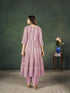 Pink Georgette Pant Suit 195980 Closure View