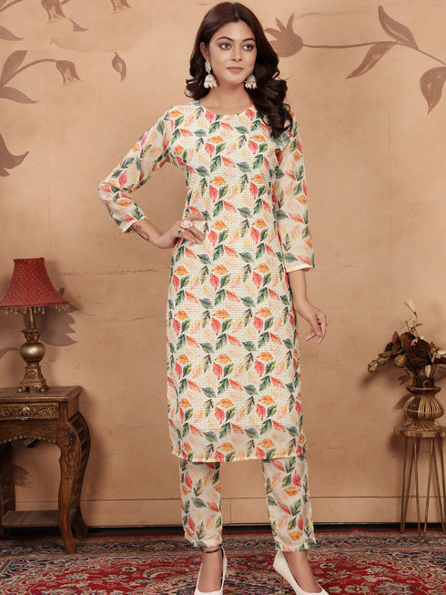 Multi Premium Cotton Pant Suit 195982
