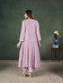 Lavender Georgette Pant Suit 195980 Back View