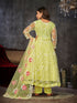 Yellow Net Anarkali Suit 199176 Back View