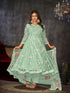 Pista Net Anarkali Suit 199177 Closure View