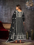 Black Net Anarkali Suit 199179 Back View