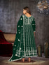 Green Net Anarkali Suit 199181 Back View