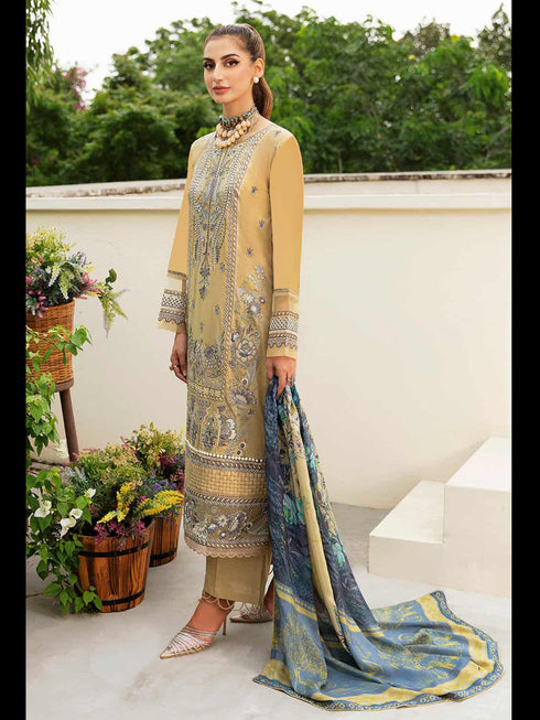 Biege Heavy Rayon Pant Suit 199193