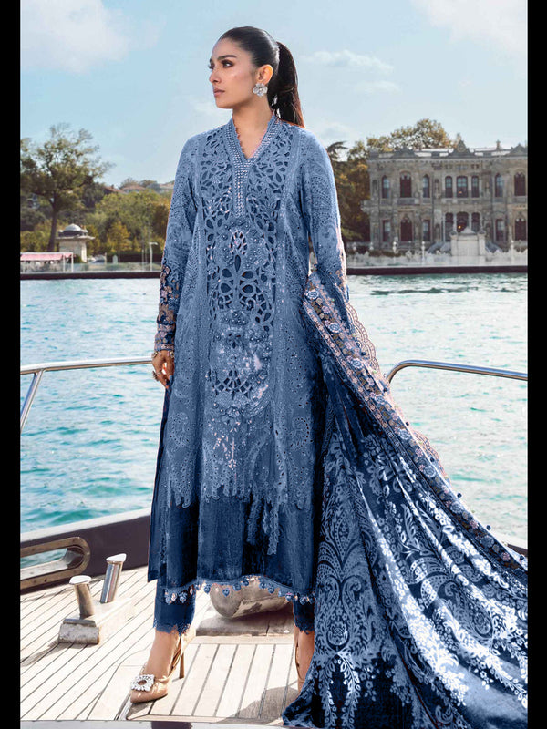 Blue Rayon Pant Suit 199201