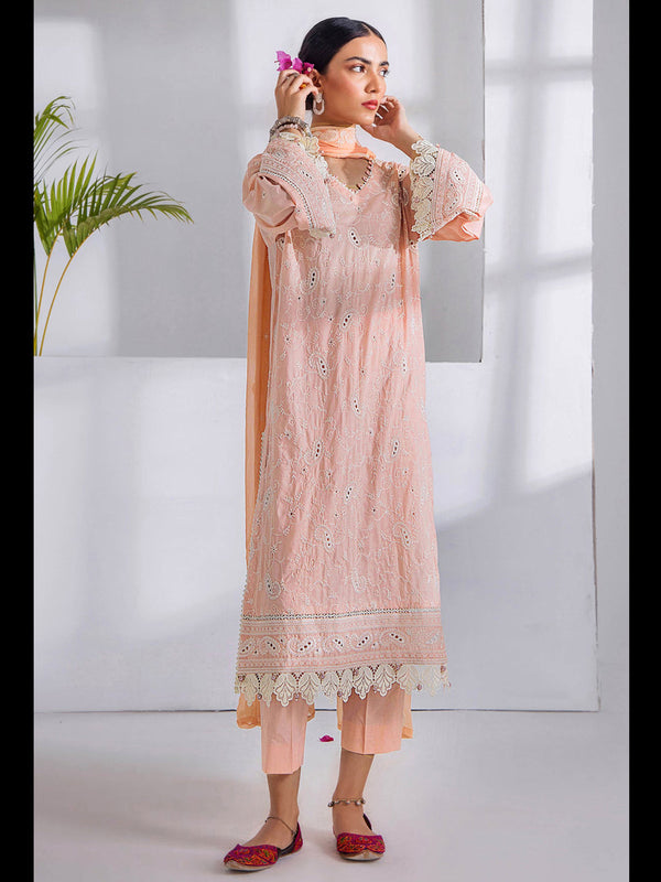 Peach Heavy Cotton Pant Suit 199208