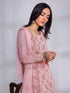 Baby Pink Heavy Cotton Pant Suit 199209 Closure View