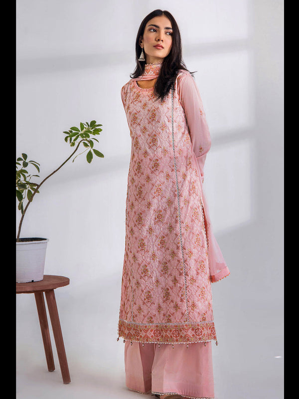 Baby Pink Heavy Cotton Pant Suit 199209