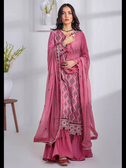 Mauve Heavy Cotton Pant Suit 199210