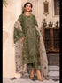 Mehndi Green Heavy Organza Pant Suit 199213