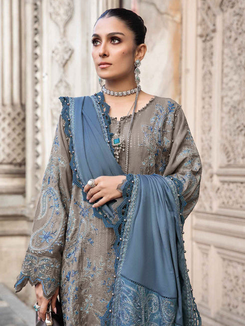 Dark Beige Rayon Pant Suit 199220 Back View