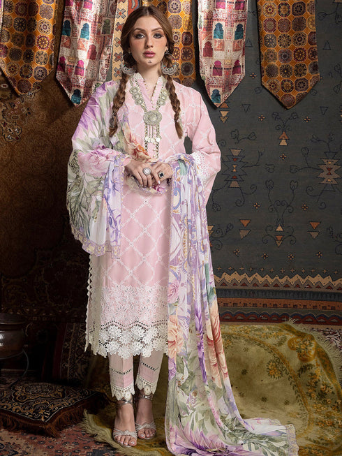 Baby Pink Heavy Cotton Pant Suit 199337