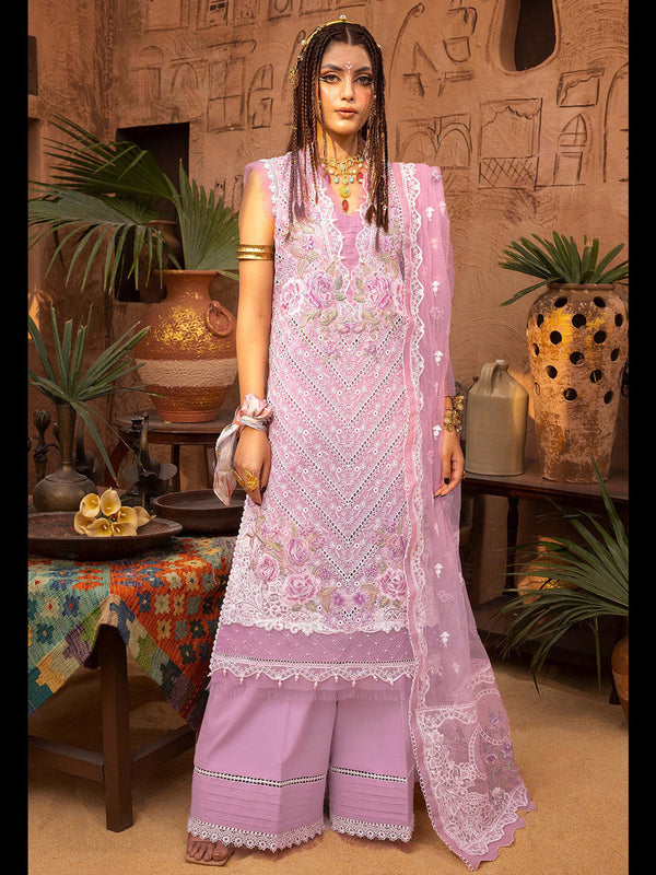 Light Lavender Heavy Cotton Pant Suit 199340