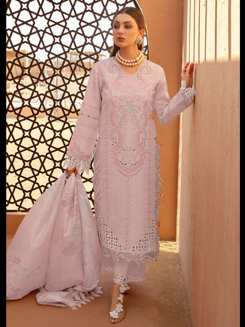 Light Pink Heavy Cotton Pant Suit 199341