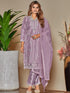 Lavender Heavy Organza Pant Suit 199354