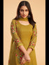 Mustard Georgette Pant Suit 199468 Back View