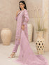 Baby Pink Heavy Organza Pant Suit 199569 Closure View