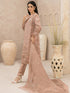Light Brown Heavy Organza Pant Suit 199570 Closure View