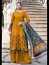 Mustard Rayon Palazzo Suit 199771