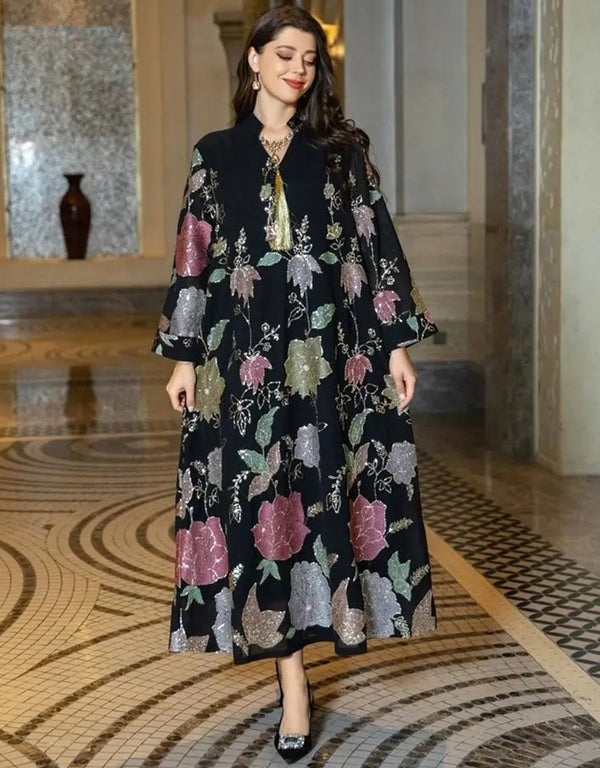 Timeless Elegance: Black Abaya Set from Turkey