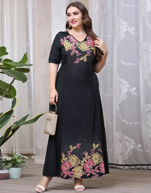 Playful Spirit: Patchwork Abaya for a Unique Look